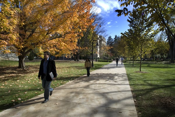 The University Park Campus -- beautiful in the fall with changing leaves.