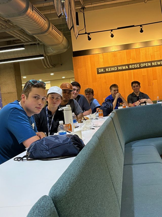 Boys at lunch.