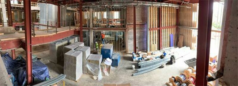 Bellisario Media Center construction photo