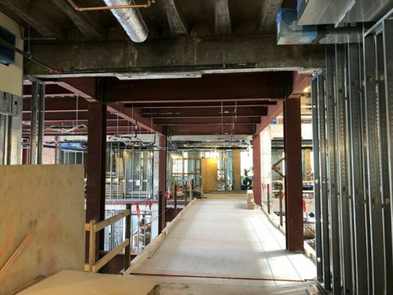 Bellisario Media Center construction photo