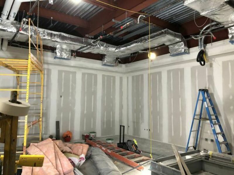 Bellisario Media Center construction photo
