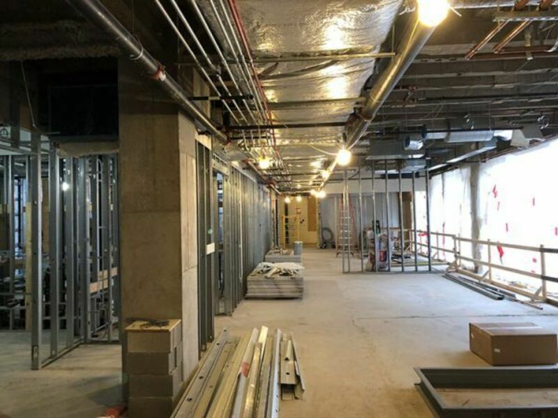 Bellisario Media Center construction photo