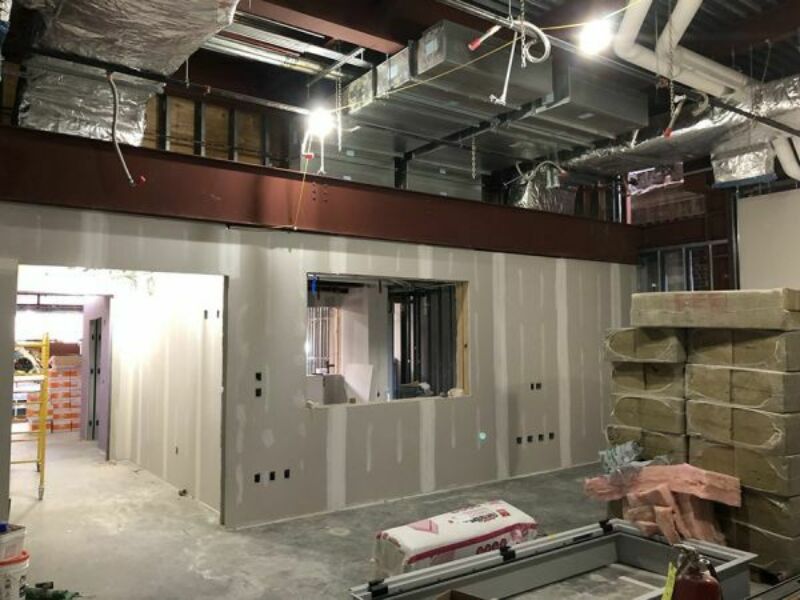 Bellisario Media Center construction photo