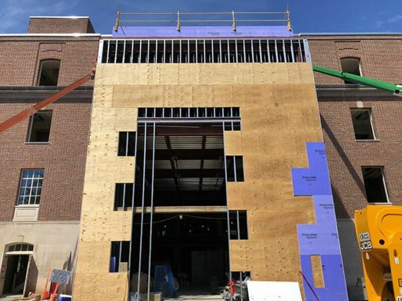 Bellisario Media Center construction photo