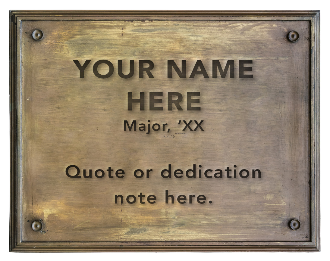 Blank plaque mockup