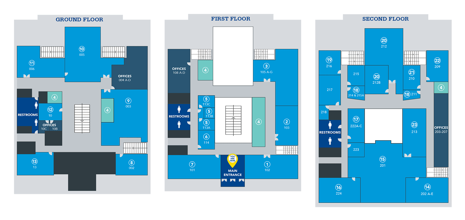 Floor plan of the Media Center