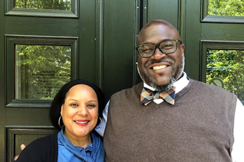 Staff photograph of the two-person Office of Diversity and Inclusion team