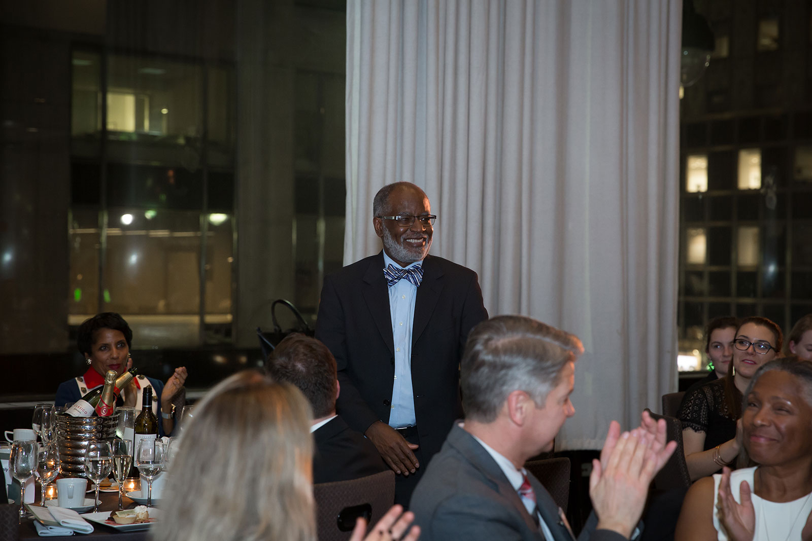 Honoree Gwen Ifill's brother Bert was recognized during the awards ceremony.