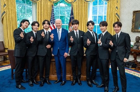 BTS with President Biden