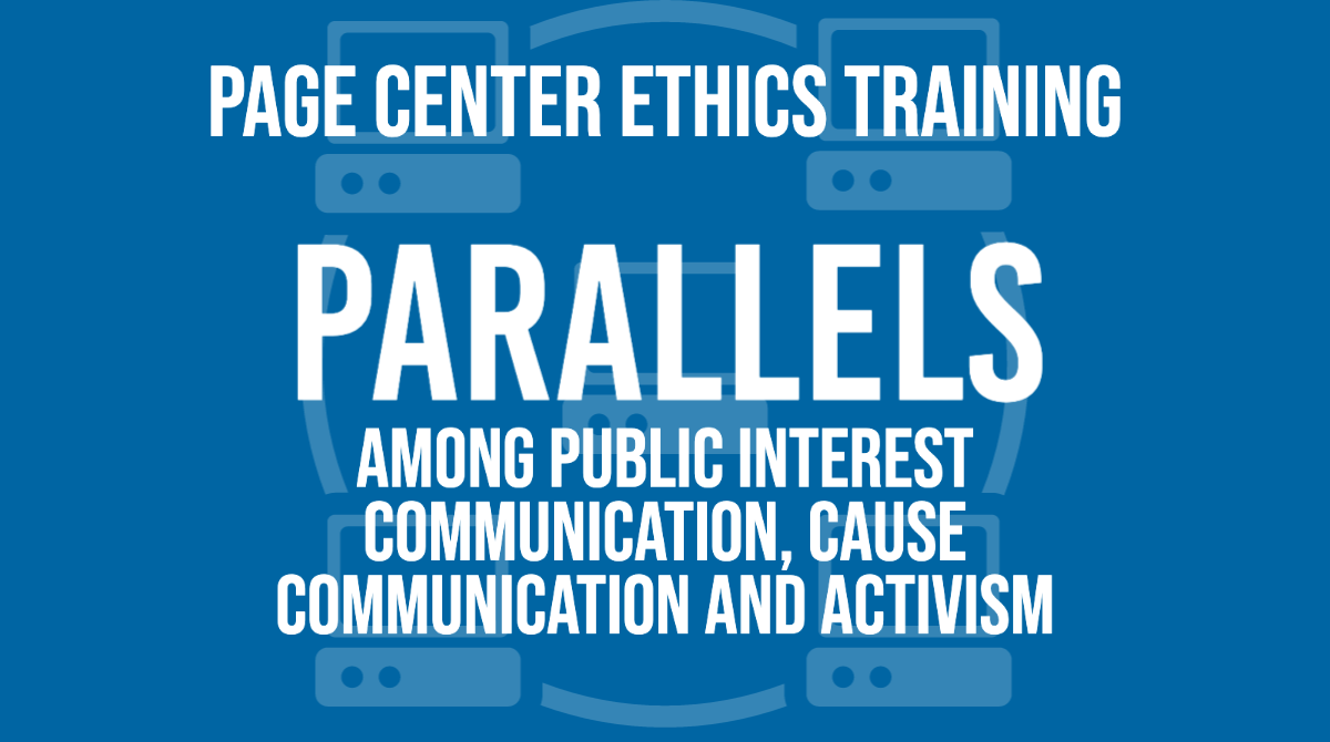 Page Center module Parallels Among Public Interest Communication, Cause Communication and Activism