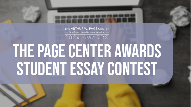 Essay Contest is Open - April 3
