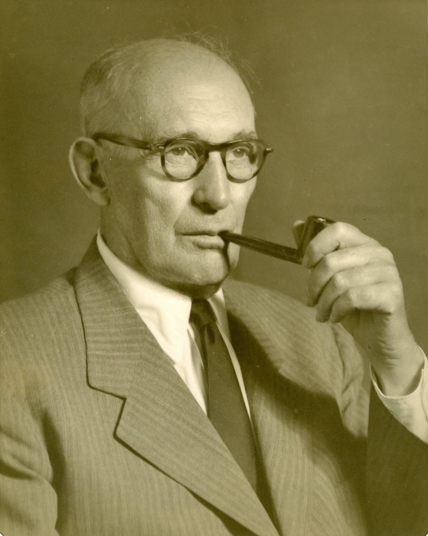 Arthur W. Page with his pipe